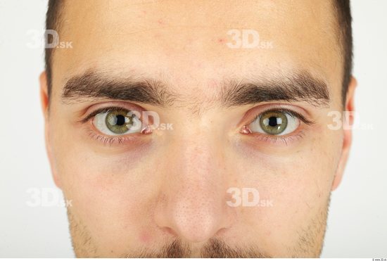 Eye Whole Body Man Casual Slim Studio photo references