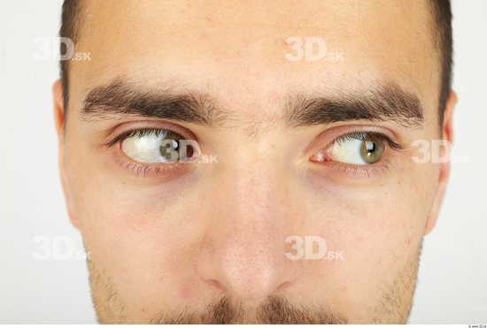 Eye Whole Body Man Casual Slim Studio photo references