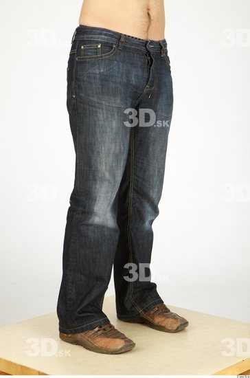 Leg Whole Body Man Casual Jeans Slim Studio photo references
