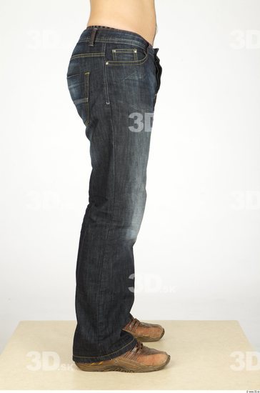 Leg Whole Body Man Casual Jeans Slim Studio photo references