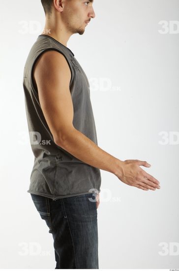 Arm Man Animation references White Casual Singlet Slim