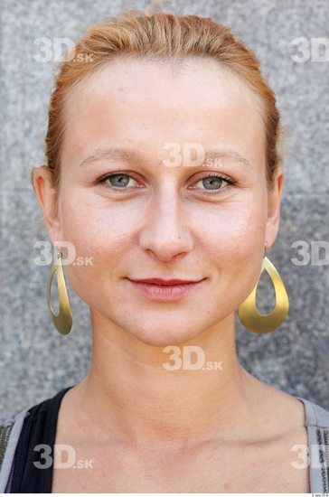 Head Woman White Jewel Slim