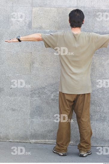 Whole Body Man T poses White Casual Slim