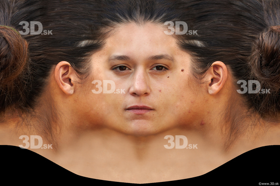 Head Woman White Birthmarks Head textures