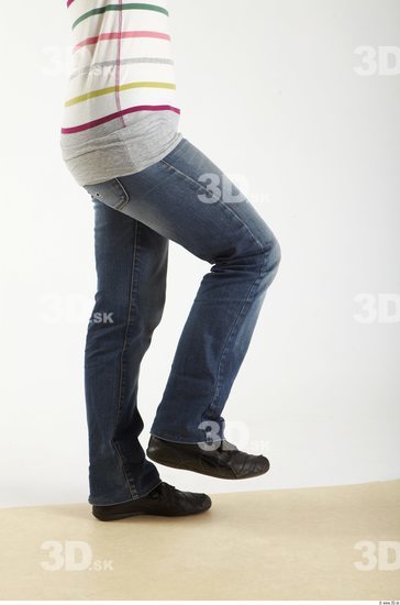 Leg Woman Animation references White Casual Jeans Slim