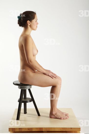 Whole Body Woman Artistic poses White Nude Slim