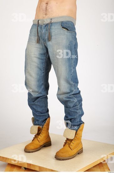 Leg Whole Body Man Casual Jeans Athletic Studio photo references