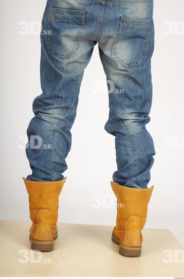 Calf Whole Body Man Casual Jeans Athletic Studio photo references