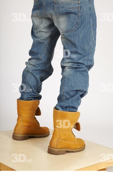 Calf Whole Body Man Casual Jeans Athletic Studio photo references