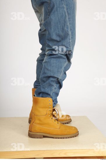 Calf Whole Body Man Casual Jeans Athletic Studio photo references