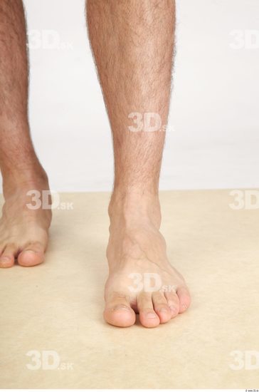 Foot Whole Body Man Nude Casual Athletic Studio photo references