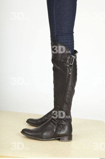 Calf Whole Body Woman Casual Boot Underweight Studio photo references