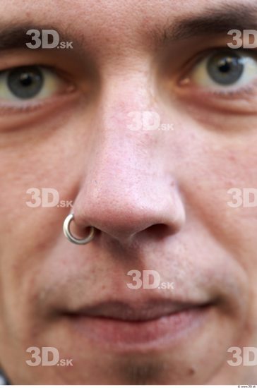 Nose Man White Piercing Slim