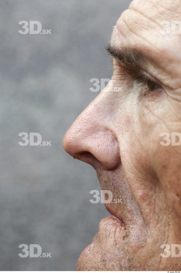 Nose Man White Underweight Wrinkles