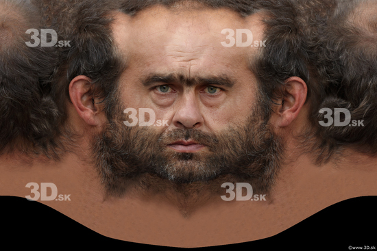 Head Man White Head textures Bearded