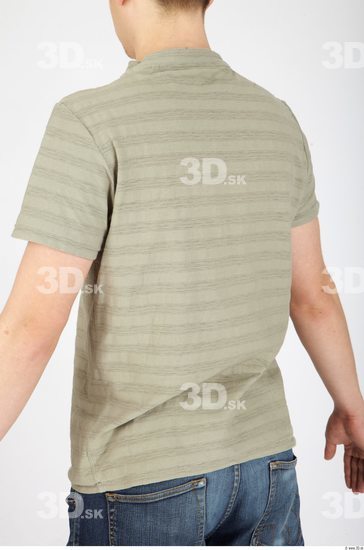 Upper Body Whole Body Man Casual Shirt T shirt Athletic Studio photo references