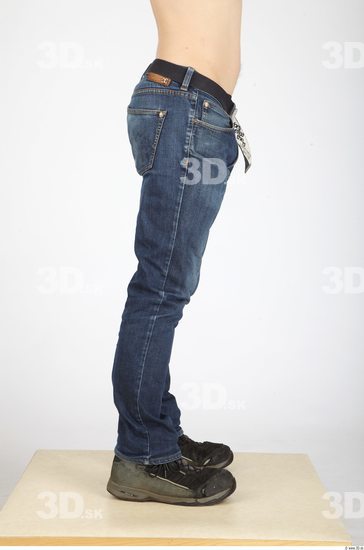 Leg Whole Body Man Casual Jeans Athletic Studio photo references