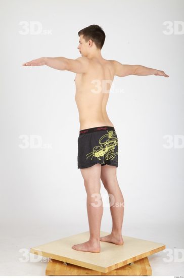 Whole Body Man T poses Casual Underwear Pants Athletic Studio photo references