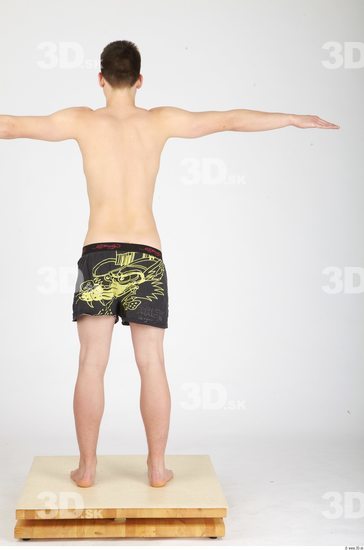 Whole Body Man T poses Casual Underwear Pants Athletic Studio photo references