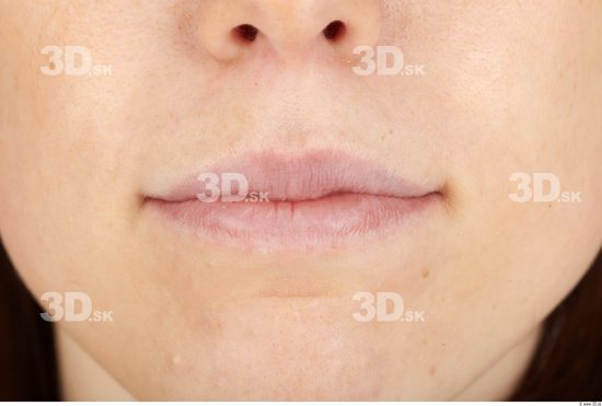 Mouth Whole Body Woman Sports Slim Studio photo references