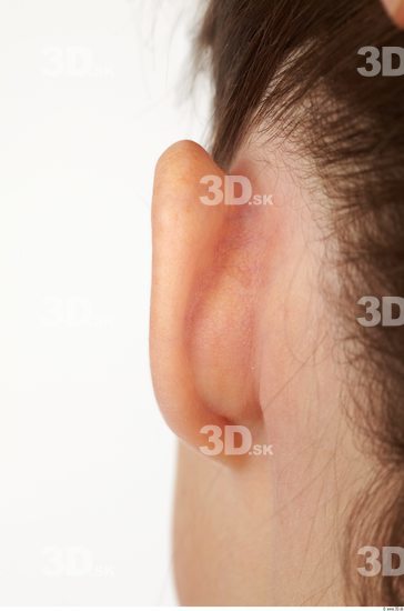 Ear Whole Body Woman Sports Slim Studio photo references