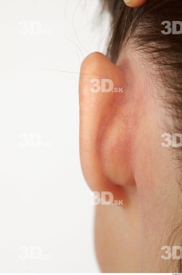 Ear Whole Body Woman Sports Slim Studio photo references