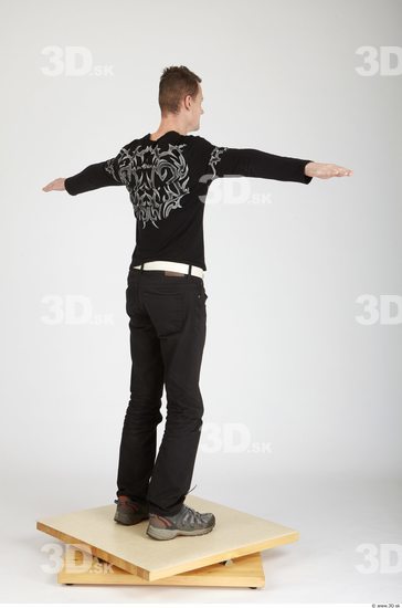 Whole Body Man T poses Casual Slim Studio photo references