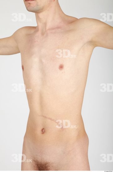 Upper Body Whole Body Man Nude Casual Slim Studio photo references