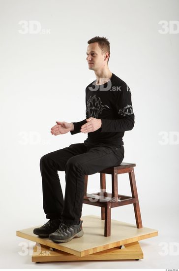 Whole Body Man Artistic poses White Casual Slim