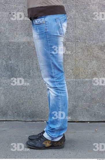 Leg Head Woman Casual Jeans Slim Average Street photo references