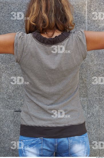 Upper Body Head Woman Casual Slim Average Top Street photo references