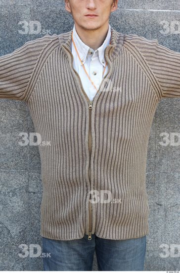 Upper Body Head Man Casual Sweater Slim Street photo references