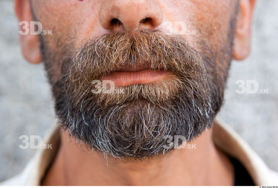 Mouth Head Man Casual Slim Bearded Street photo references