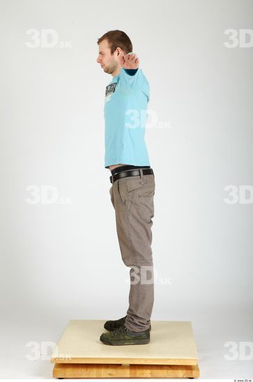 Whole Body Man T poses Casual Average Studio photo references