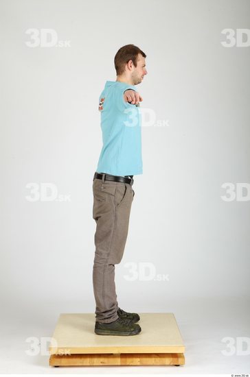 Whole Body Man T poses Casual Average Studio photo references