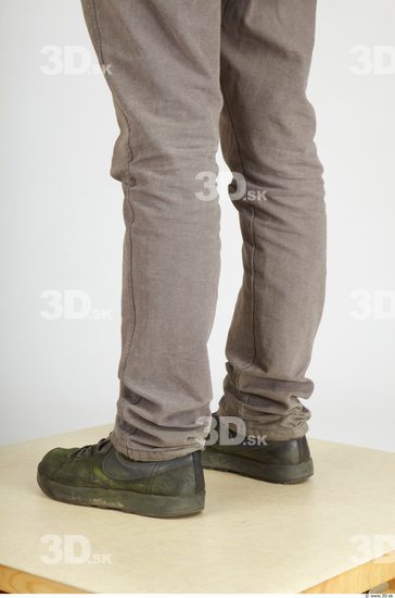 Calf Whole Body Man Casual Trousers Average Studio photo references