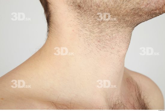 Neck Whole Body Man Nude Casual Average Studio photo references