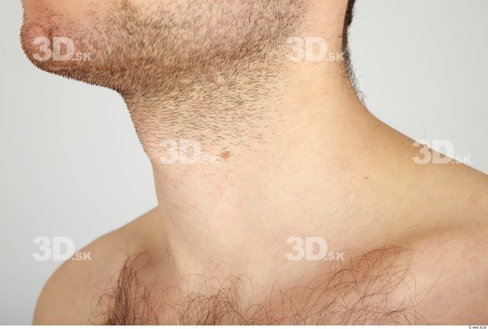 Neck Whole Body Man Nude Casual Average Studio photo references