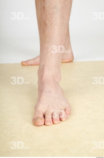 Foot Whole Body Man Nude Casual Average Studio photo references