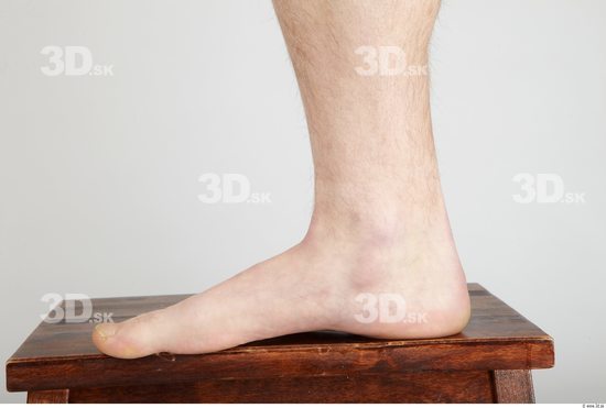 Foot Whole Body Man Nude Casual Average Studio photo references