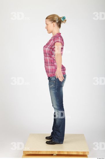 Whole Body Woman Casual Slim Studio photo references