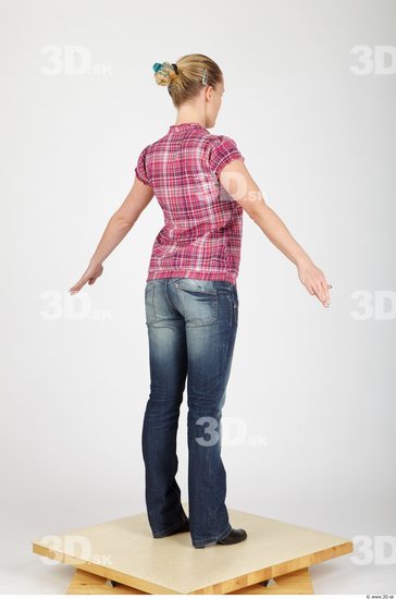 Whole Body Woman Casual Slim Studio photo references