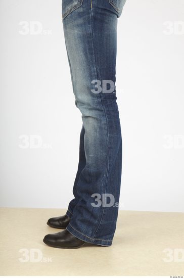 Calf Whole Body Woman Casual Jeans Slim Studio photo references