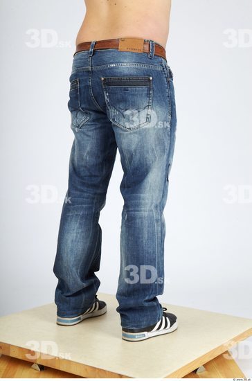 Leg Whole Body Man Casual Jeans Chubby Studio photo references