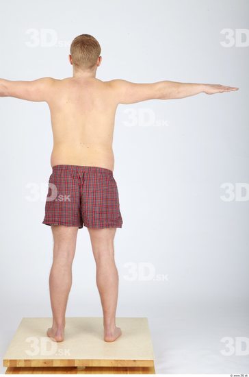 Whole Body Man T poses Casual Underwear Pants Chubby Studio photo references