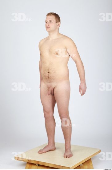 Whole Body Man Nude Casual Chubby Studio photo references