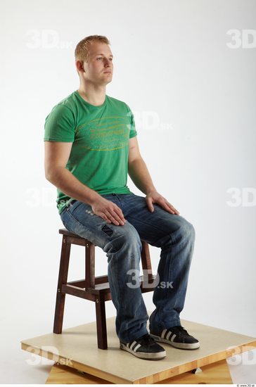 Whole Body Man Artistic poses White Casual Chubby