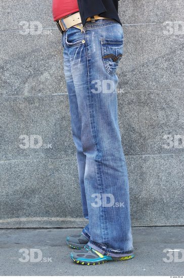 Leg Head Man Woman Casual Jeans Slim Street photo references