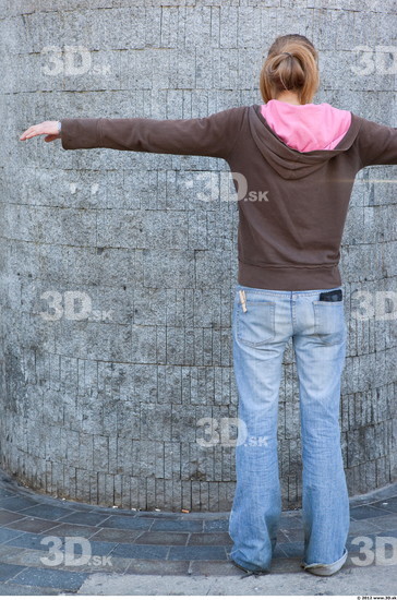 Whole Body Head Man Woman T poses Casual Slim Street photo references