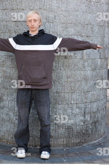 Whole Body Man T poses White Casual Underweight